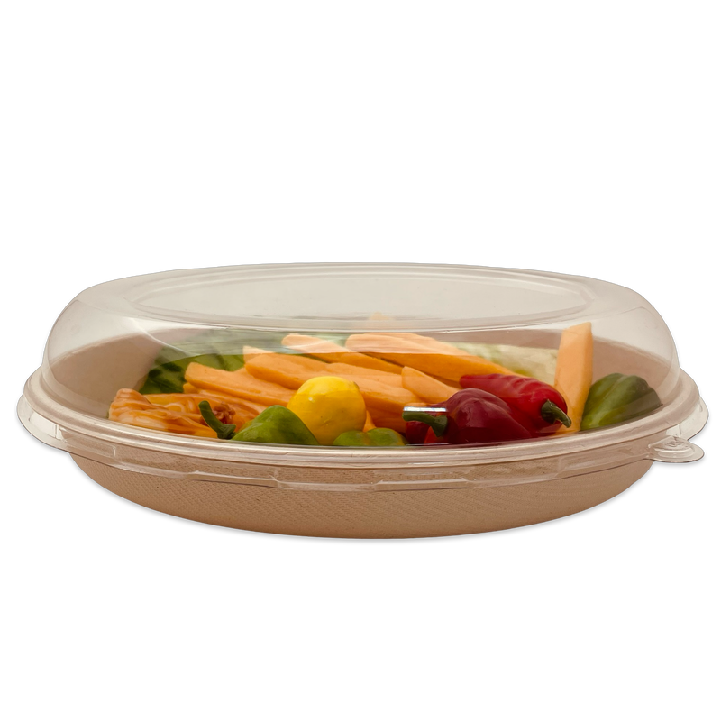 L065 26OZ Bagasse Oval Bowl