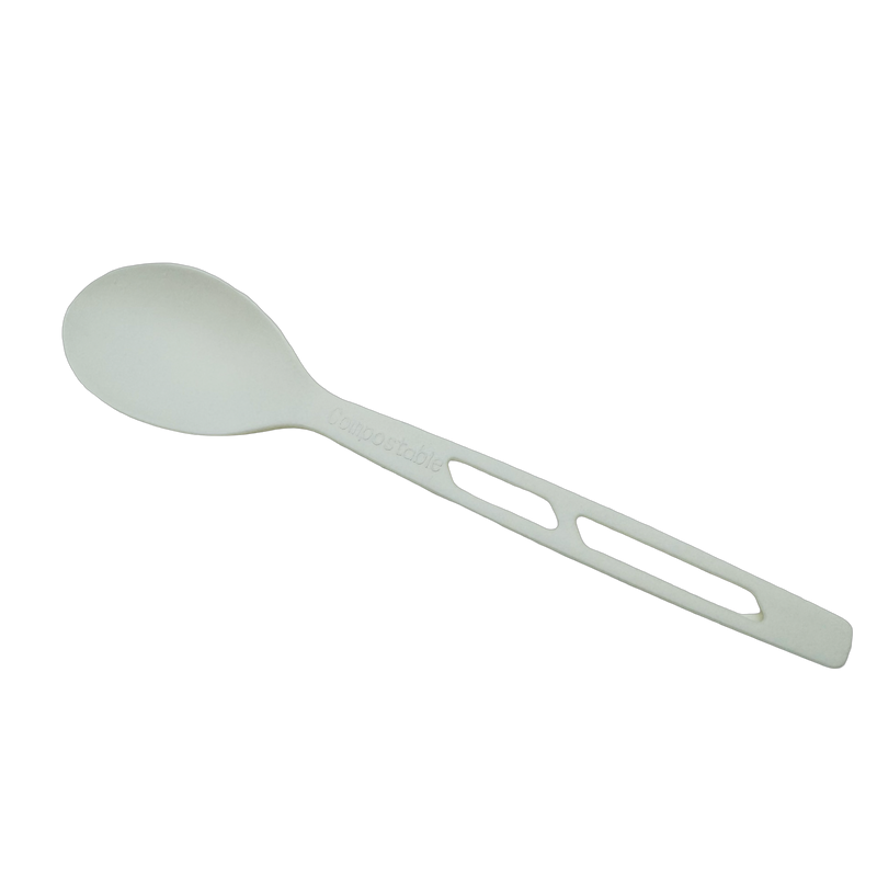 Compostable Tea Spoon Heavy Weight Wrapped CPLA