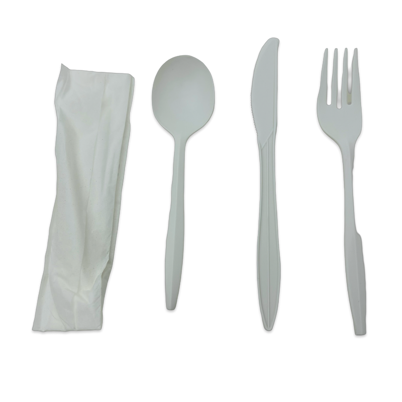 Cutlery Kit Medium-Weight PP [WHITE] (F/K/S/N)